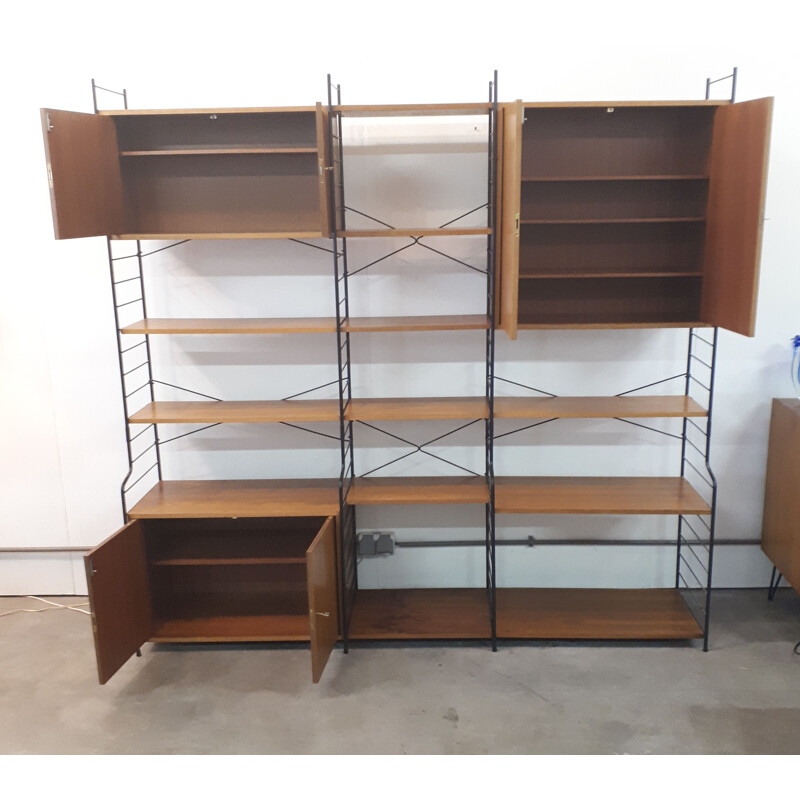 Vintage WHB freestanding bookshelving wallunit 1960s