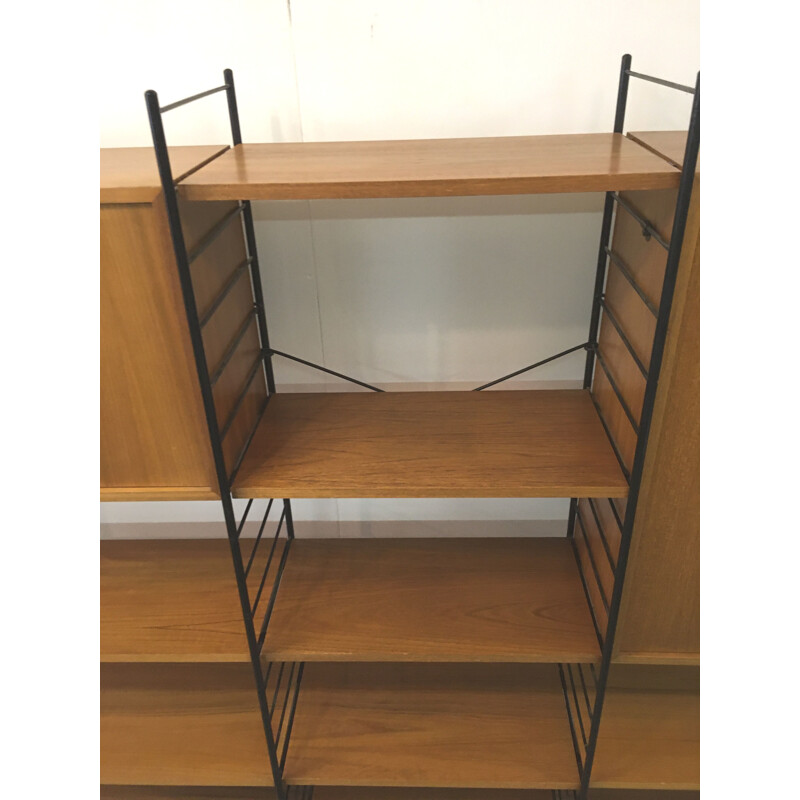 Vintage WHB freestanding bookshelving wallunit 1960s