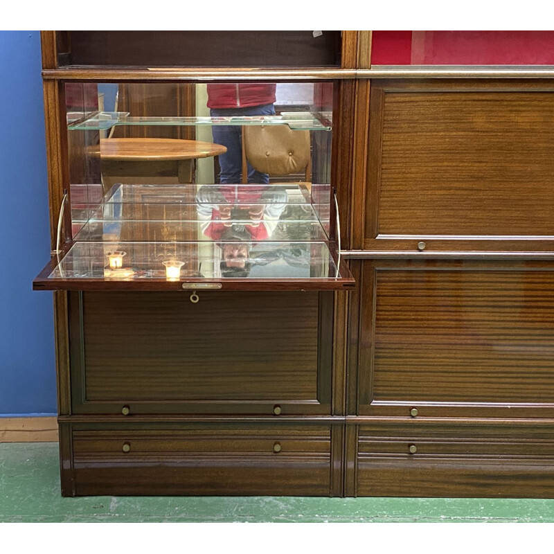 Large vintage MD mahogany bookcase 1970s