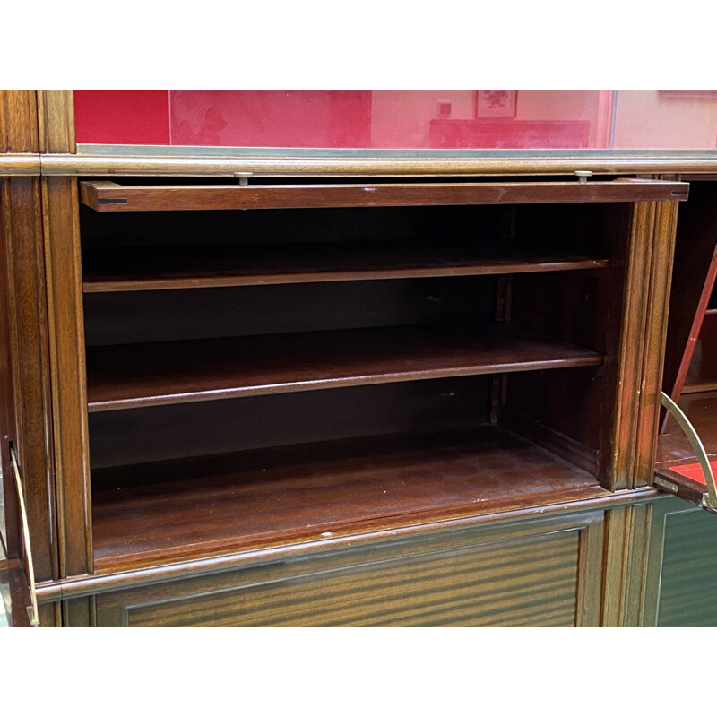 Large vintage MD mahogany bookcase 1970s