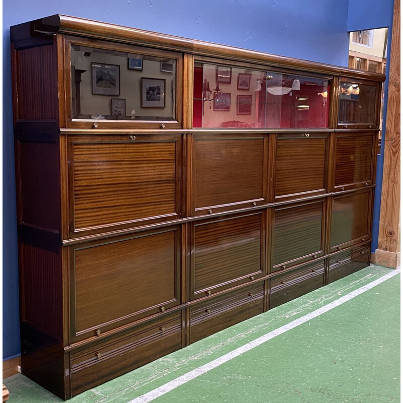 Large vintage MD mahogany bookcase 1970s