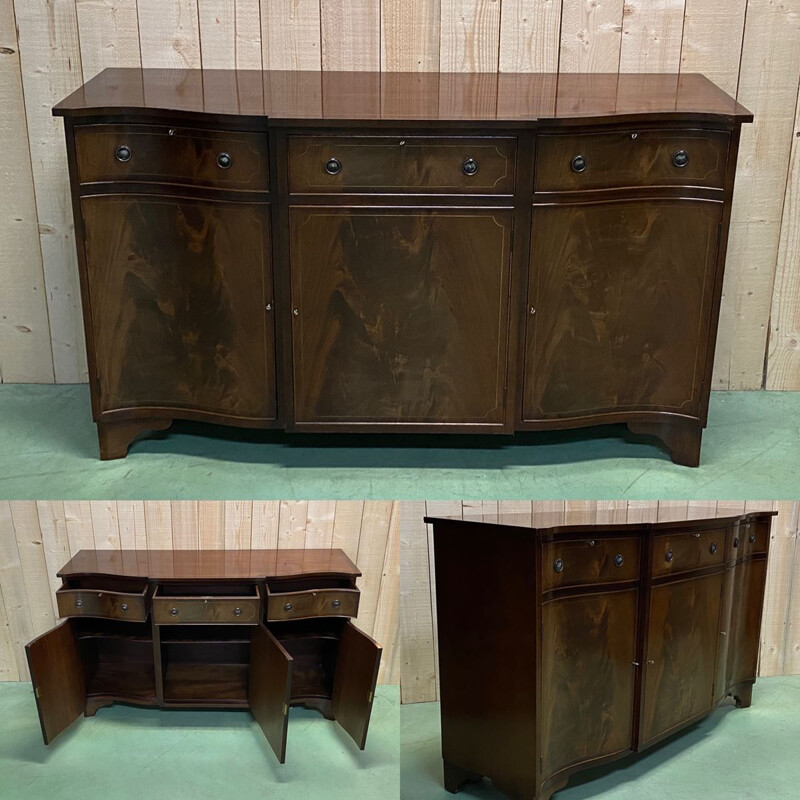 Vintage mahogany sideboard, England 1950