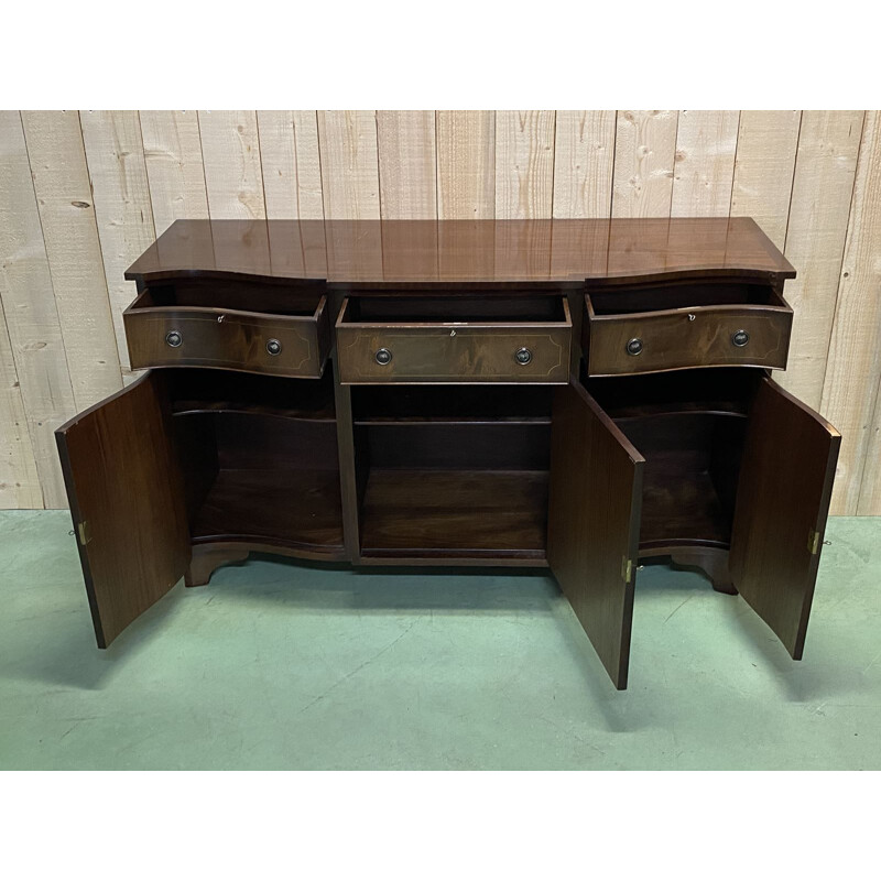 Vintage mahoniehouten dressoir, Engeland 1950