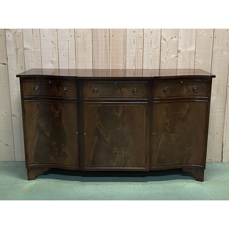 Vintage mahoniehouten dressoir, Engeland 1950