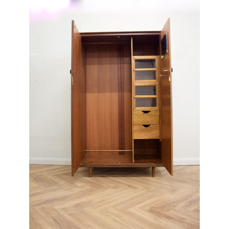 Vintage Teak Wardrobe from Butilux, UK 1960s