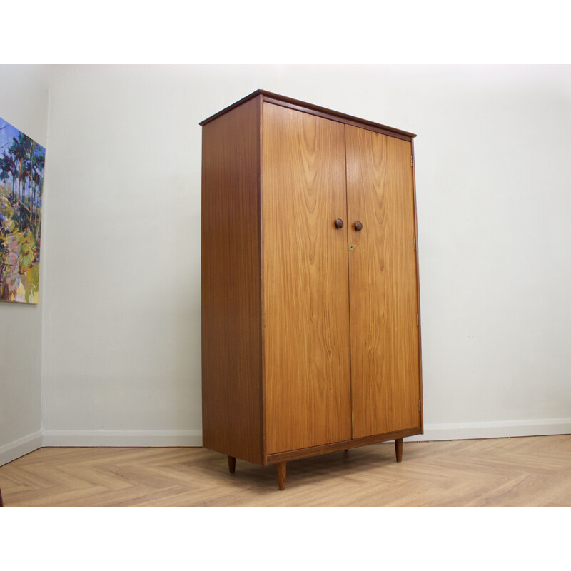 Vintage Teak Wardrobe from Butilux, UK 1960s