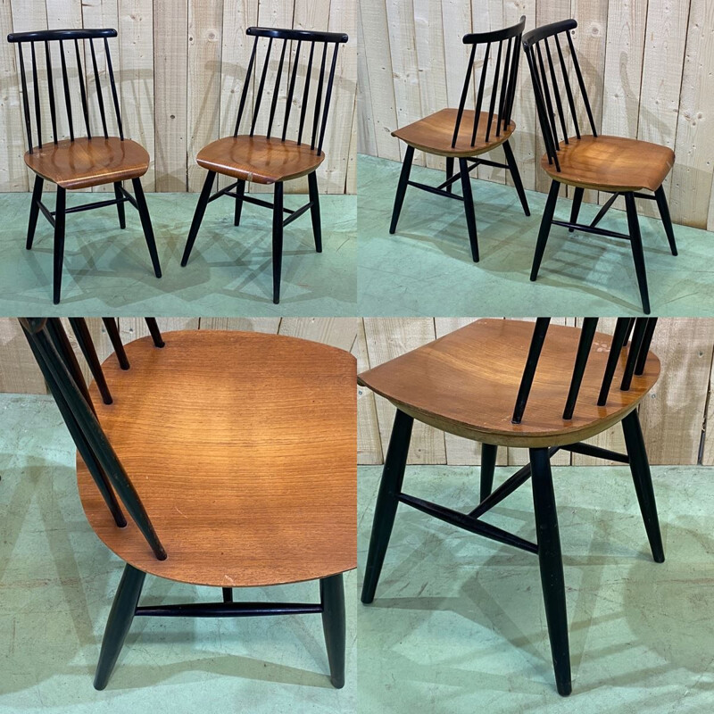 Pair of vintage Tapiovaara chairs 1970s
