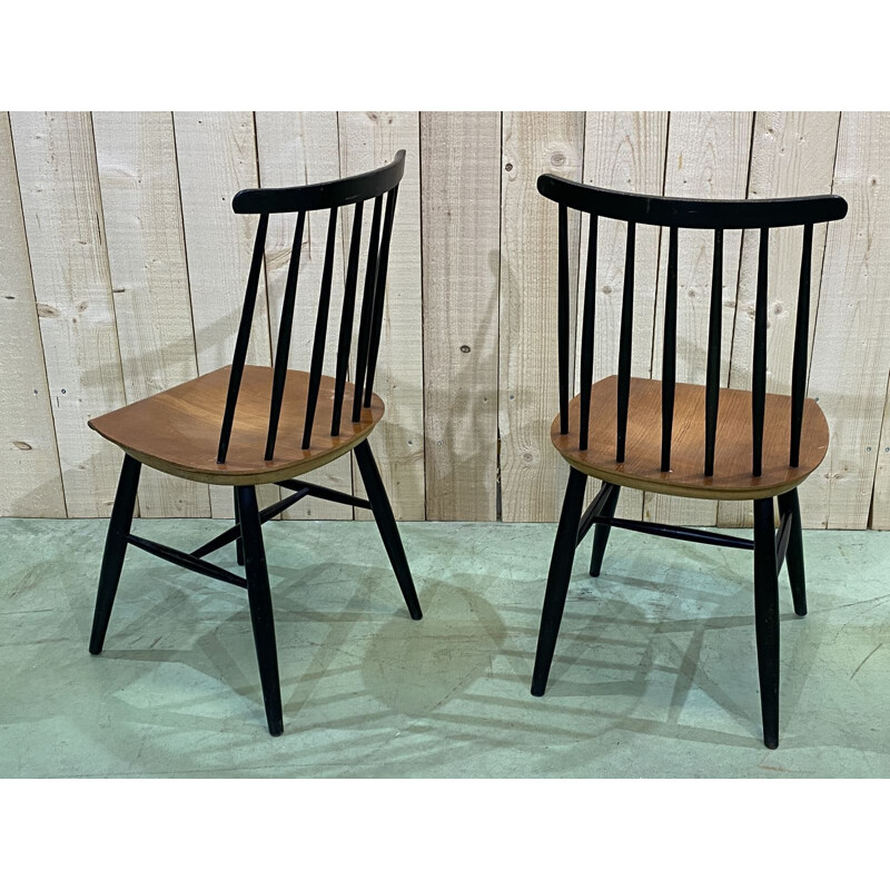 Pair of vintage Tapiovaara chairs 1970s