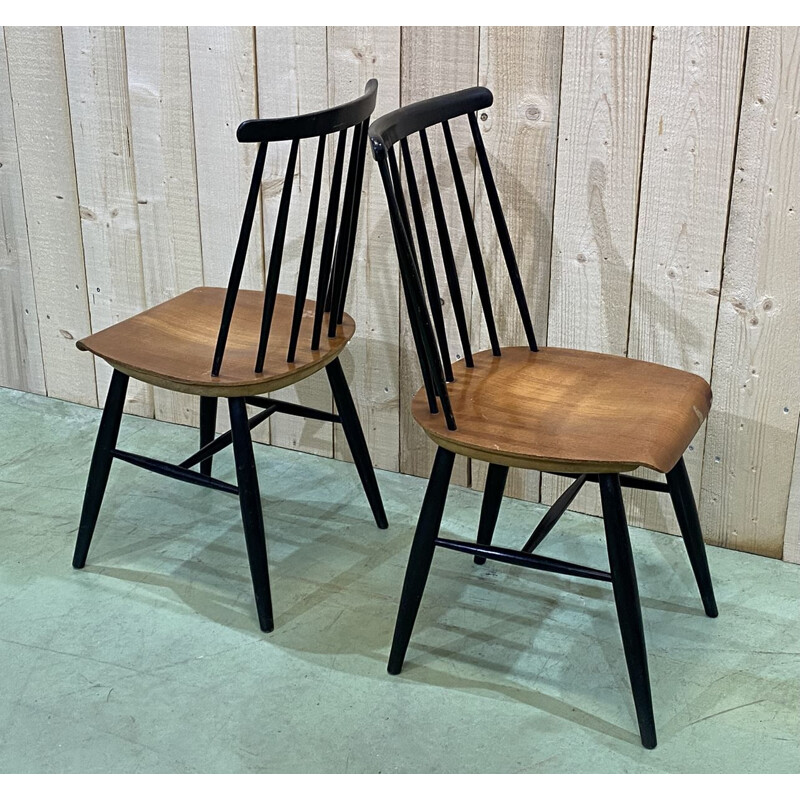 Pair of vintage Tapiovaara chairs 1970s