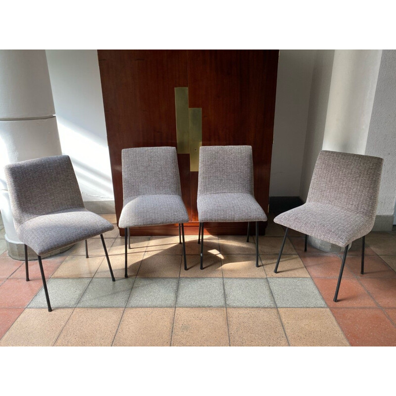 Lot de 4 chaises modèle CM145 de Pierre paulin 1955