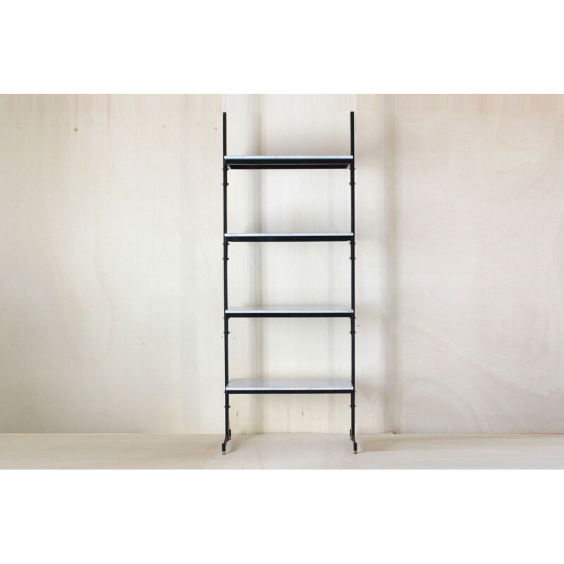 Vintage Carrara marble bookcase, 1960