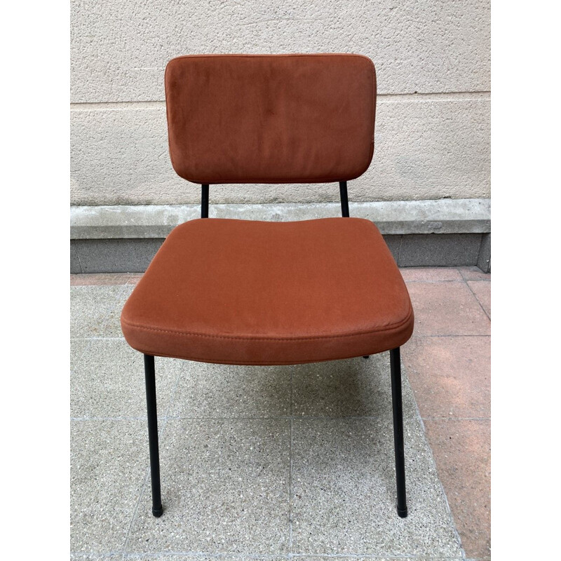 Set of 4 vintage chairs by André Simard 1960s