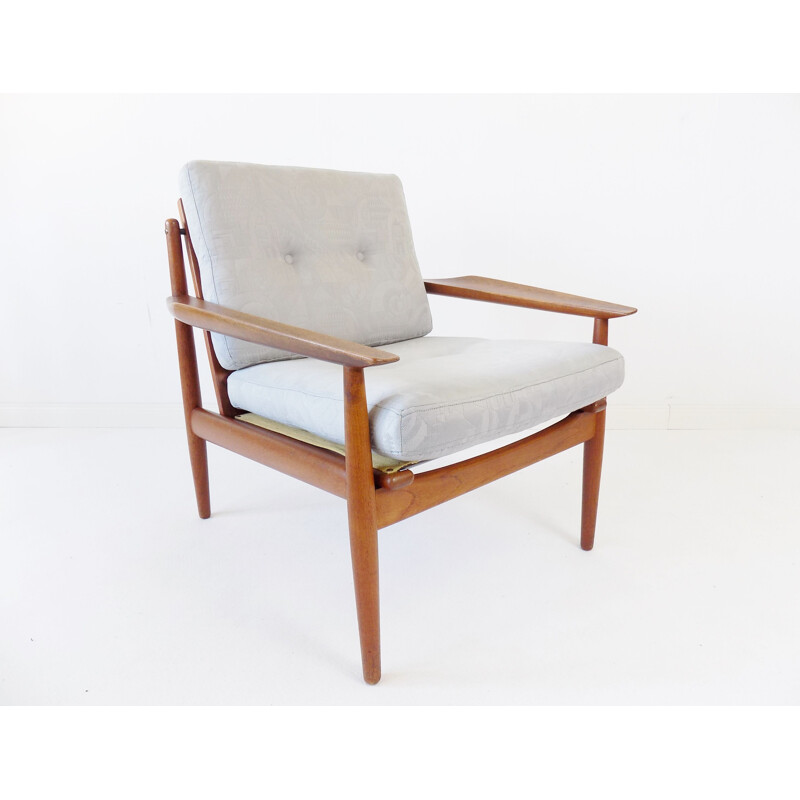 Vintage Glostrup teak chair Easychair by Arne Vodder 1960s
