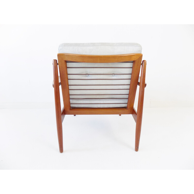 Vintage Glostrup teak chair Easychair by Arne Vodder 1960s