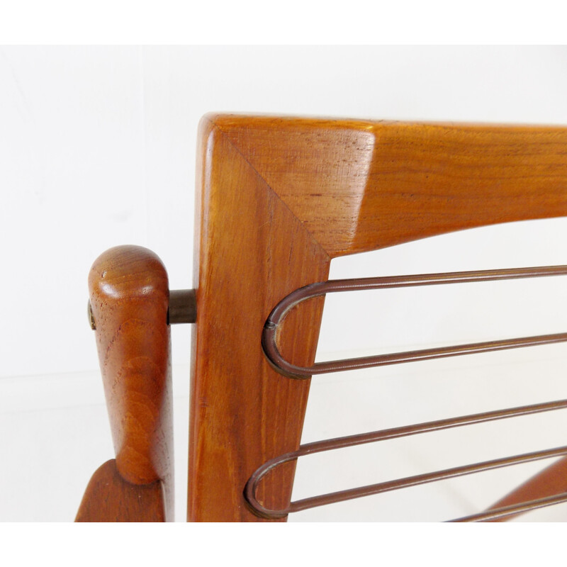 Vintage Glostrup teak chair Easychair by Arne Vodder 1960s