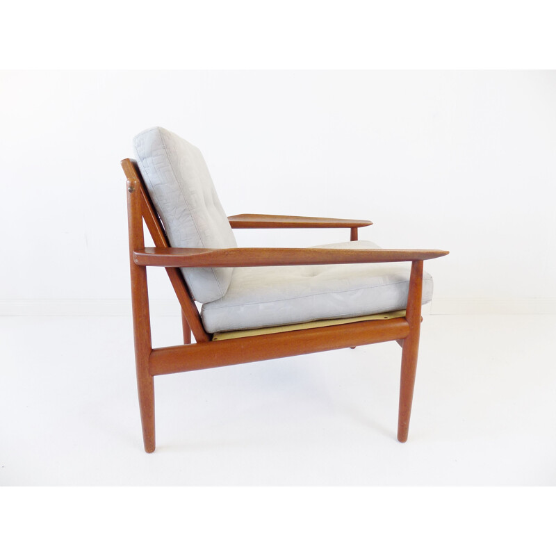 Vintage Glostrup teak chair Easychair by Arne Vodder 1960s