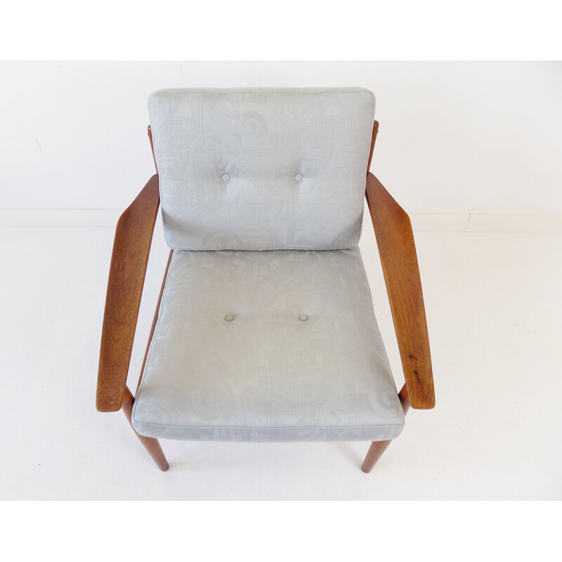 Vintage Glostrup teak chair Easychair by Arne Vodder 1960s