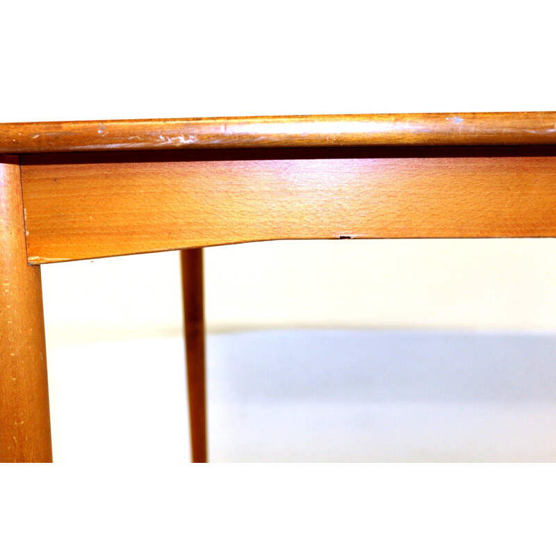 Vintage teak extensible dining table, Sweden 1950