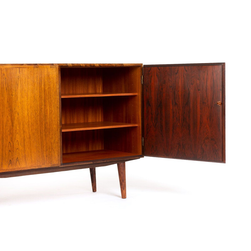 Vintage rosewood highboard Omann Jun, Denmark 1960