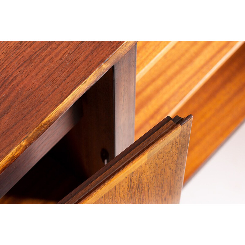 Vintage rosewood highboard Omann Jun, Denmark 1960