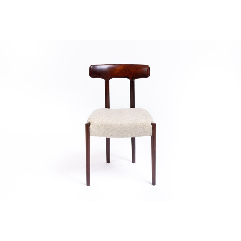 Vintage solid rosewood chair by Fristho, Netherlands 1950