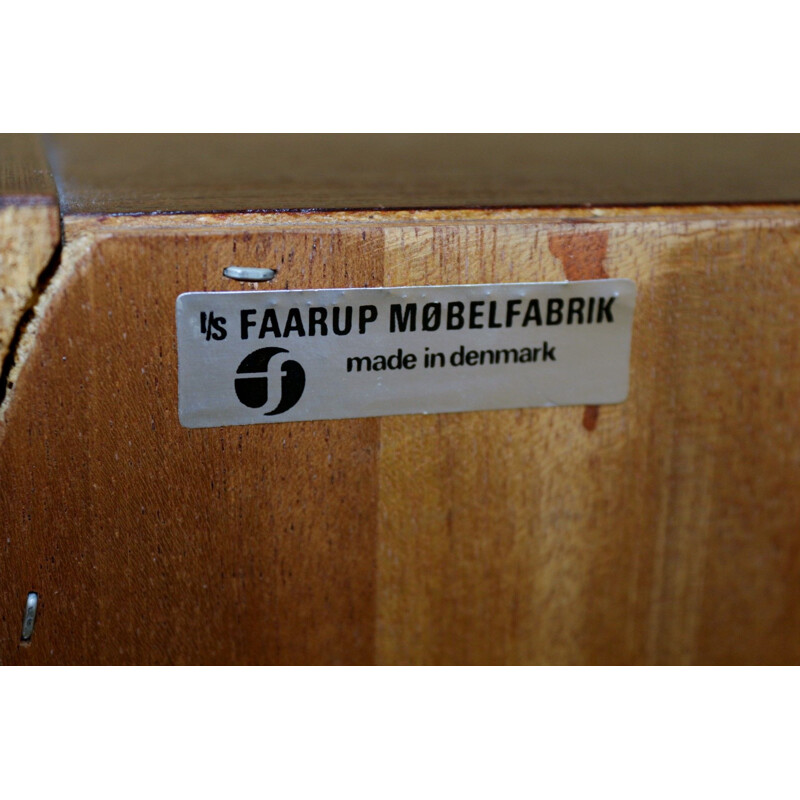 Vintage rosewood wardrobe from Faarup Mobelfabrik, Denmark 1960