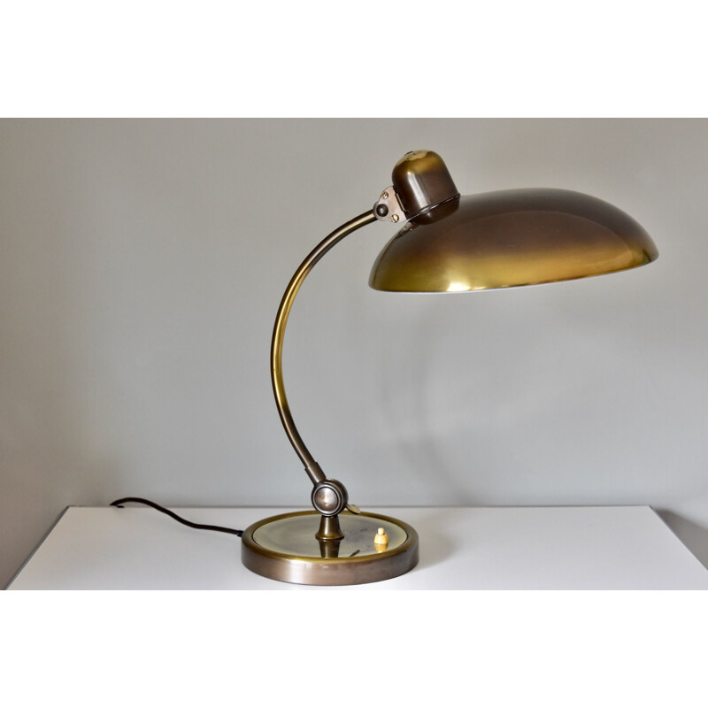 Vintage brass table lamp model 6631 by Christian Dell, Bauhaus, Germany