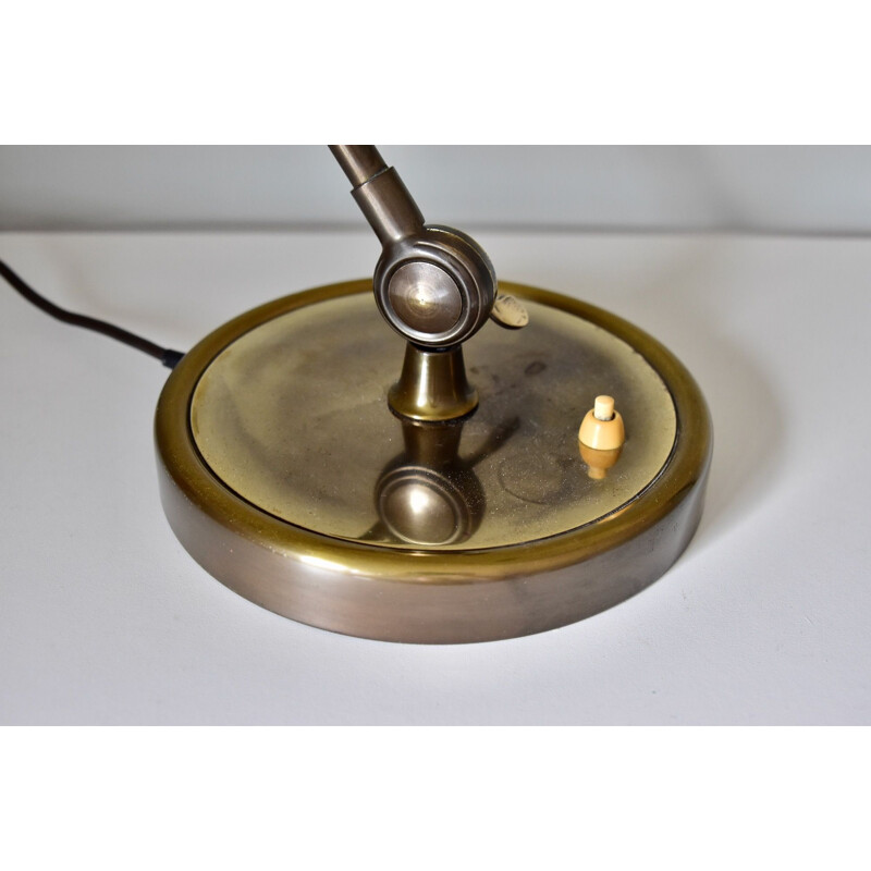 Vintage brass table lamp model 6631 by Christian Dell, Bauhaus, Germany