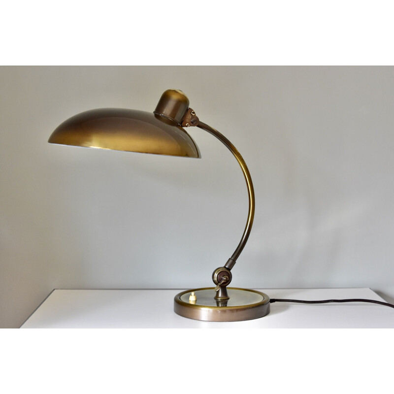 Vintage brass table lamp model 6631 by Christian Dell, Bauhaus, Germany