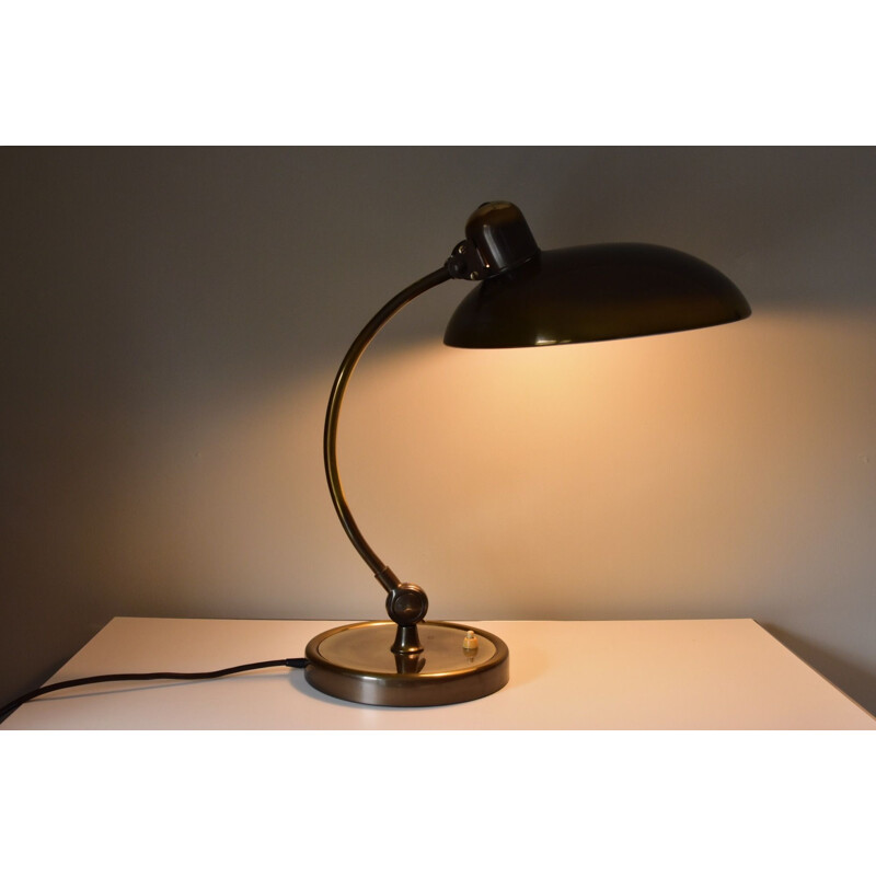 Vintage brass table lamp model 6631 by Christian Dell, Bauhaus, Germany