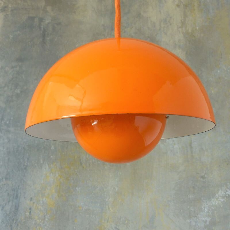 Vintage FlowerPot pendant lamp by Verner Panton for Louis Poulsen 1960