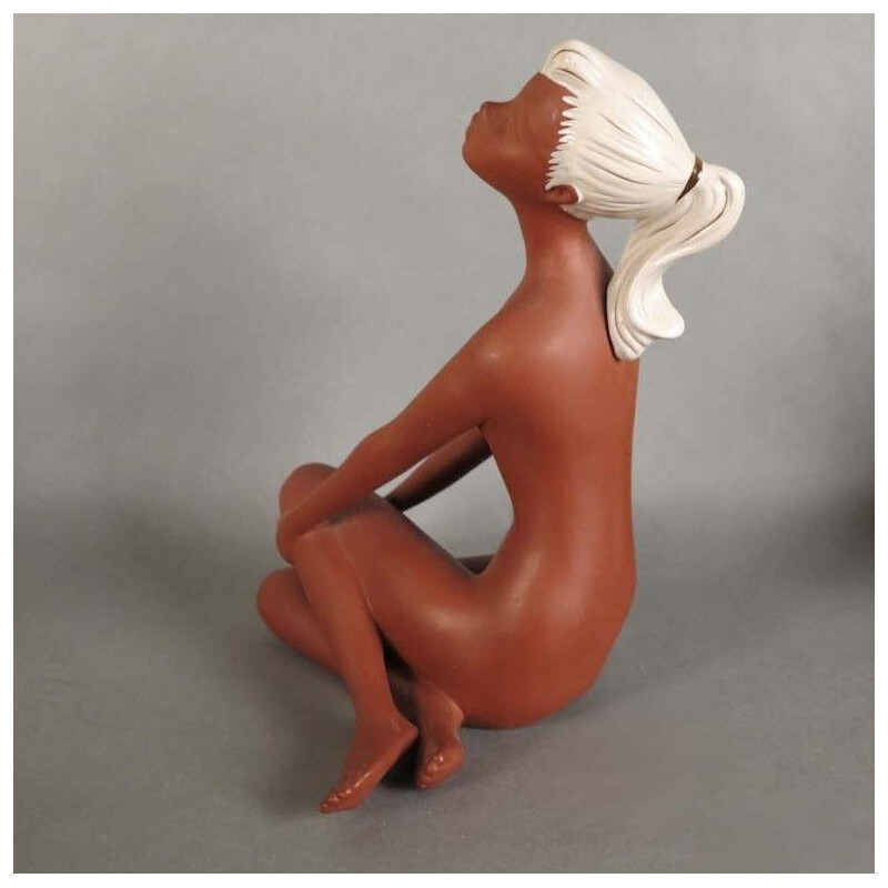 Vintage ceramic figure by Cortendorf, 1950