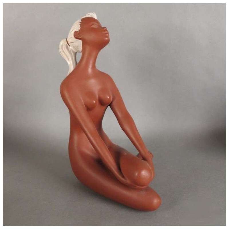 Vintage ceramic figure by Cortendorf, 1950