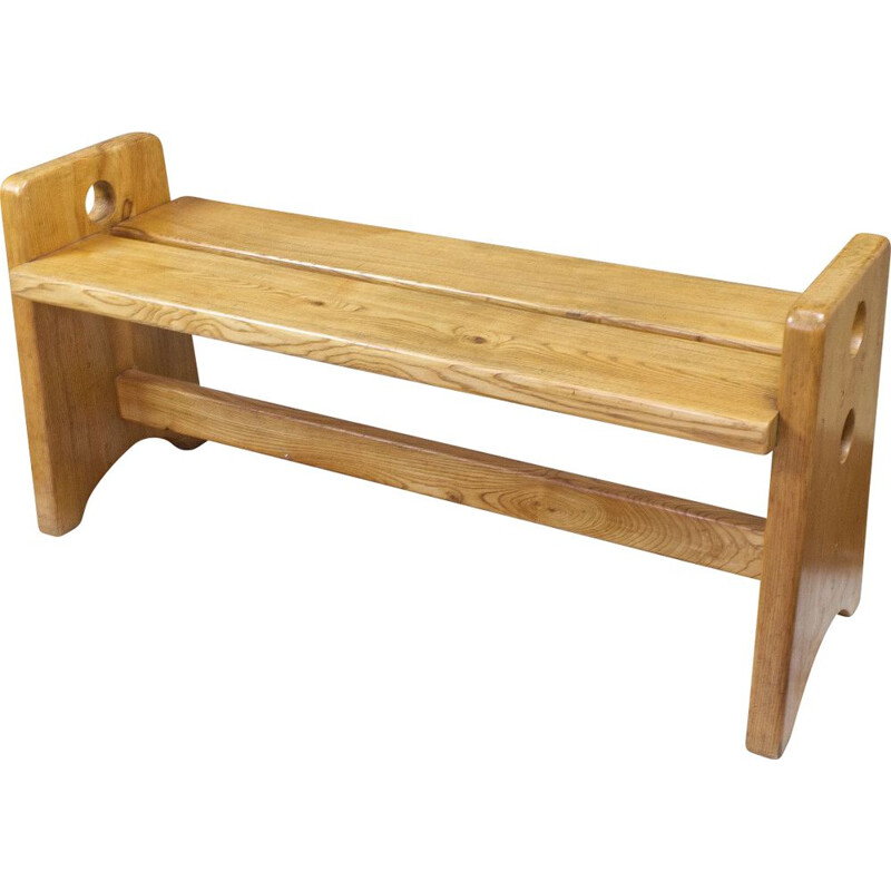 Vintage Gilbert Marklund pine bench Swedish 1950s