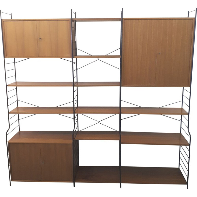 Vintage WHB freestanding bookshelving wallunit 1960s