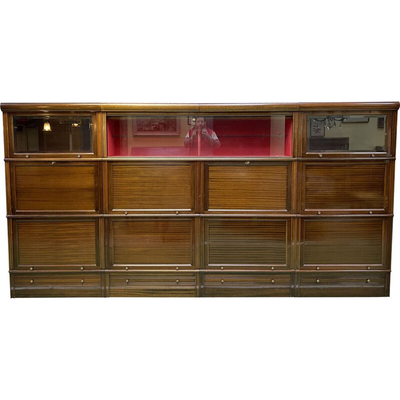 Large vintage MD mahogany bookcase 1970s