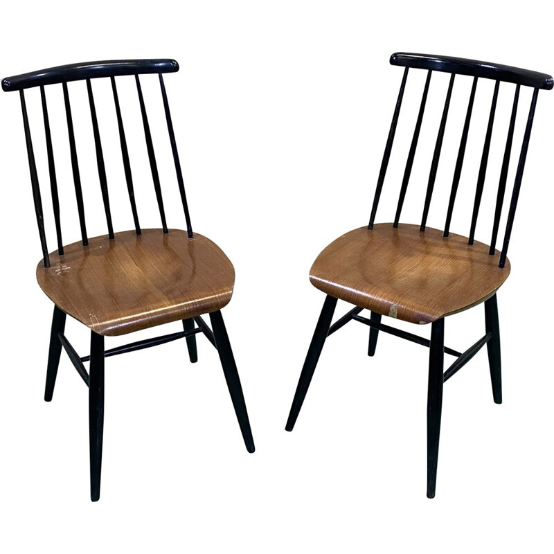 Pair of vintage Tapiovaara chairs 1970s