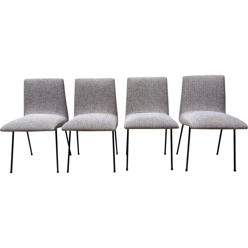 Lot de 4 chaises modèle CM145 de Pierre paulin 1955