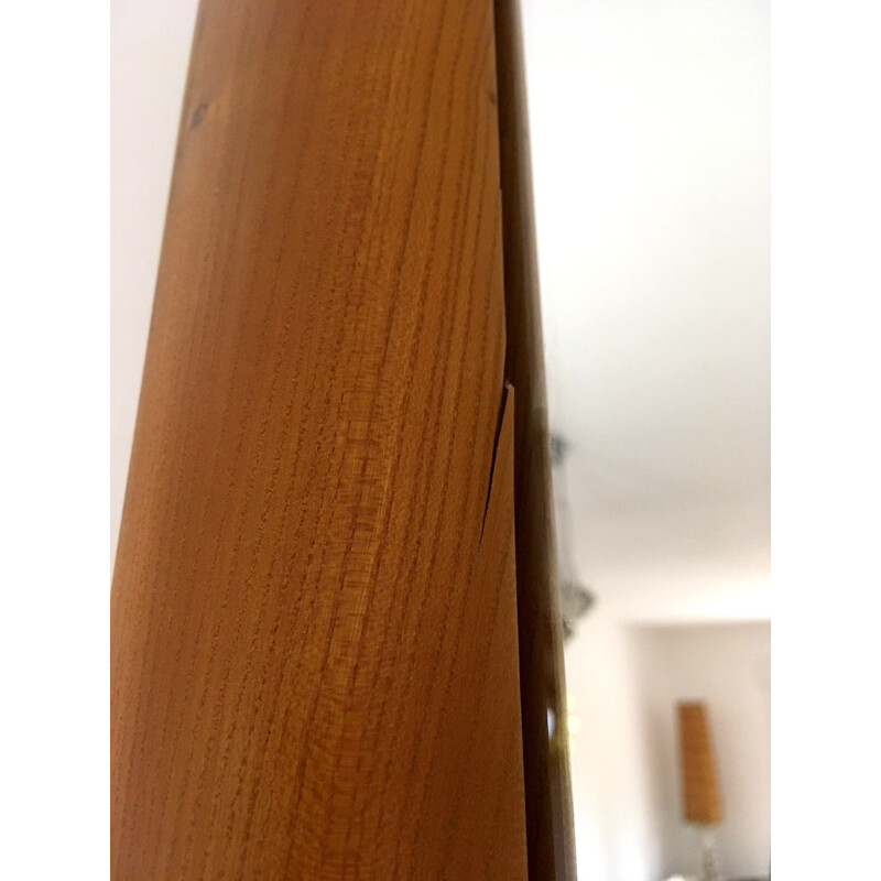 Vintage mirror in solid elm 1980