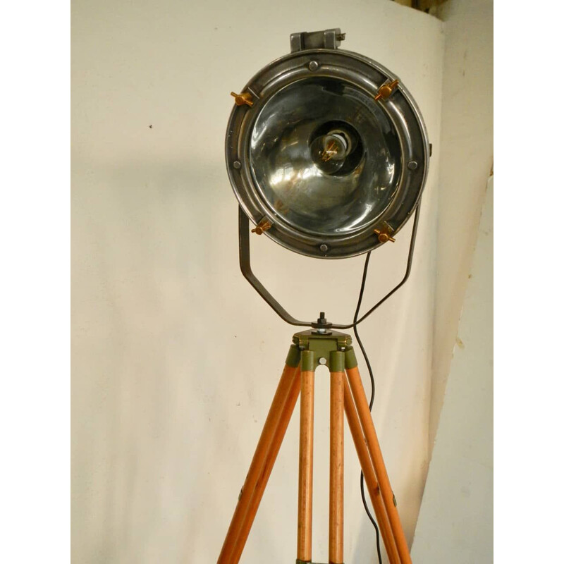 Vintage naval floor lamp 1950