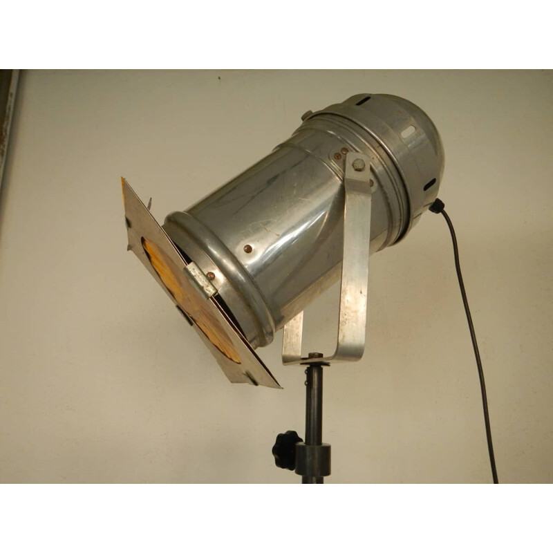 Vintage-Kino-Stehlampe aus Aluminium, 1960