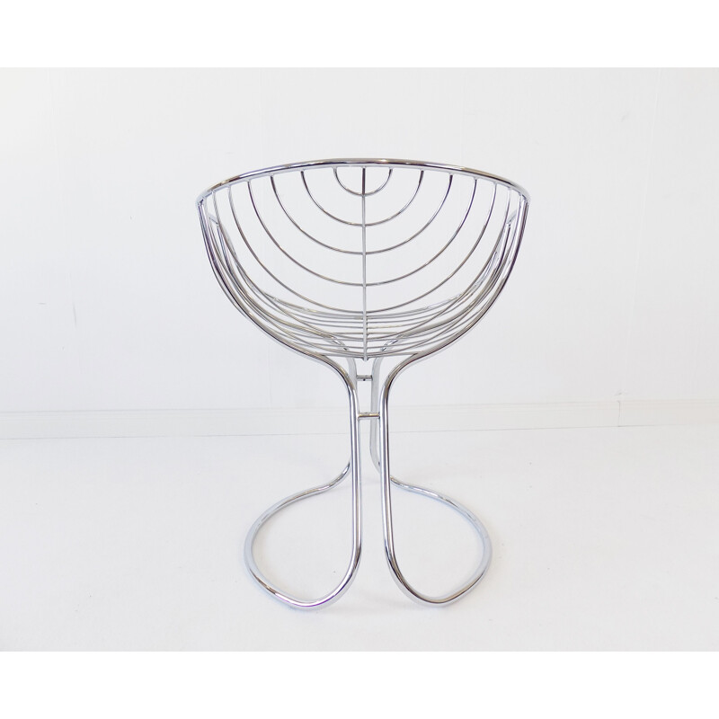 Vintage Rima Pan Am chrome chair by Gastone Rinaldi