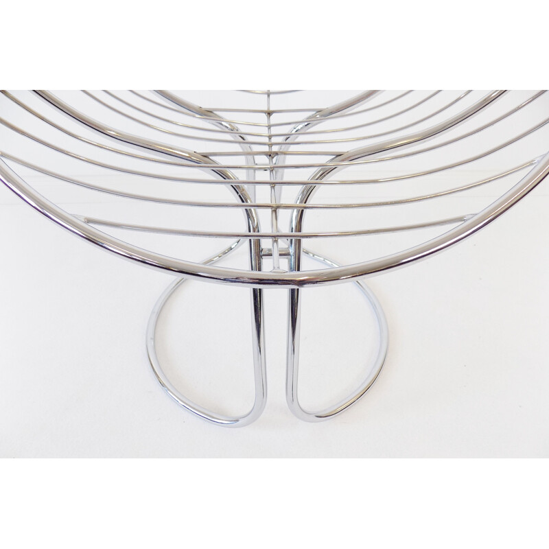 Vintage Rima Pan Am chrome chair by Gastone Rinaldi