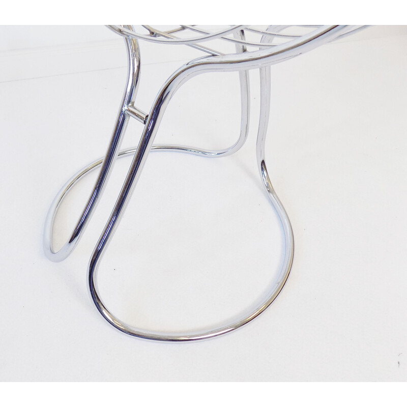 Vintage Rima Pan Am chrome chair by Gastone Rinaldi