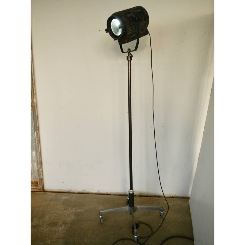 Vintage theaterlamp op aluminium voet, 1960