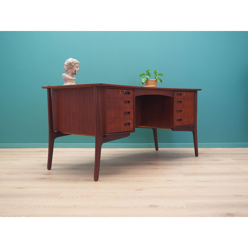 Vintage teak desk Svend Age Madsen, Denmark 1960