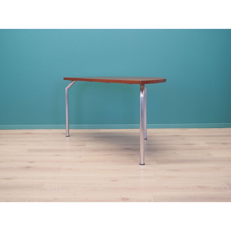 Meia mesa de teca Vintage Round por Bent Krogh, Dinamarca 1970