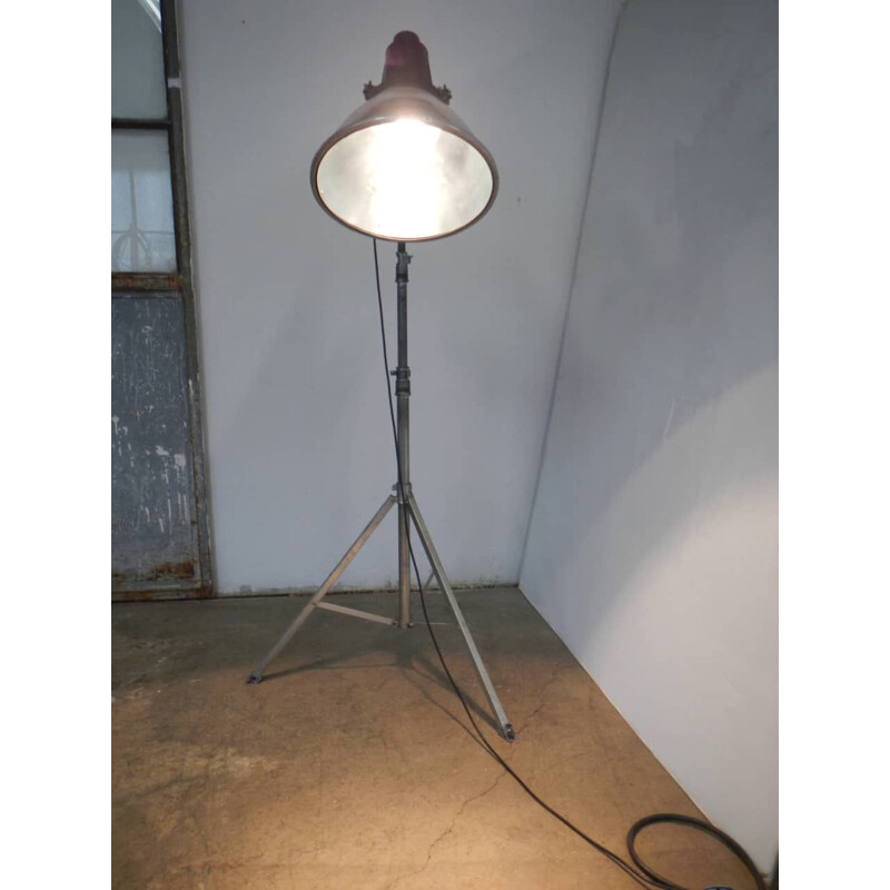 Vintage industriële vloerlamp 1970