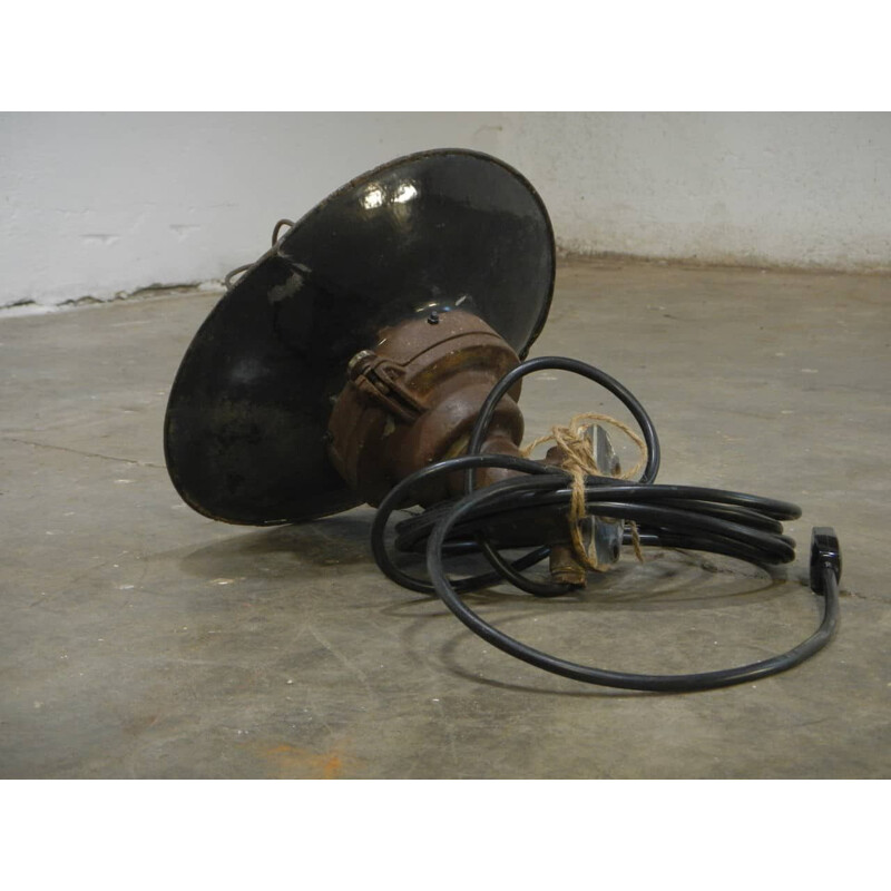 Vintage industrial military wall lamp