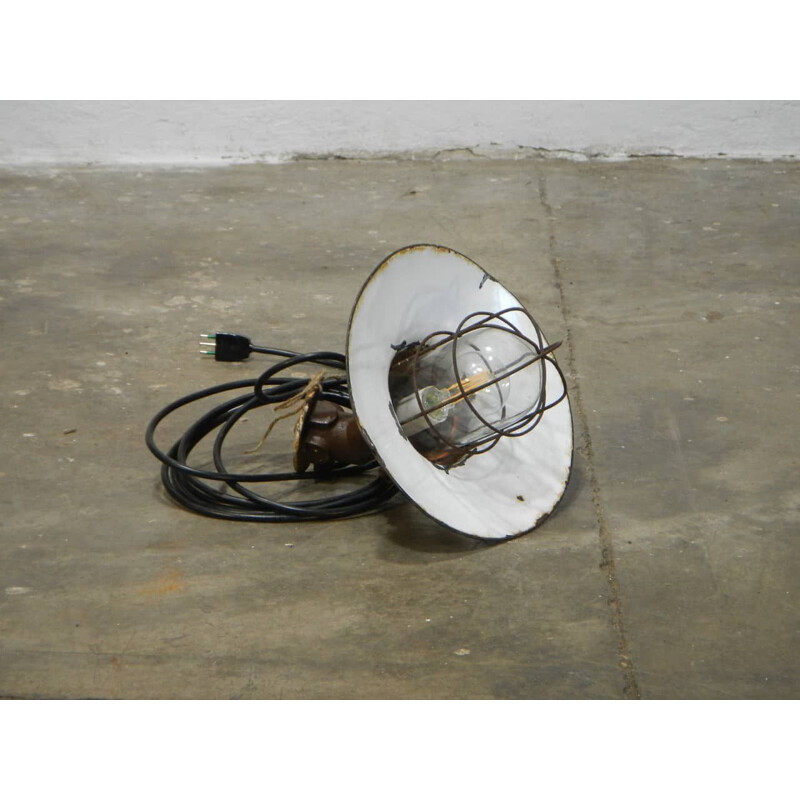 Vintage industrial military wall lamp